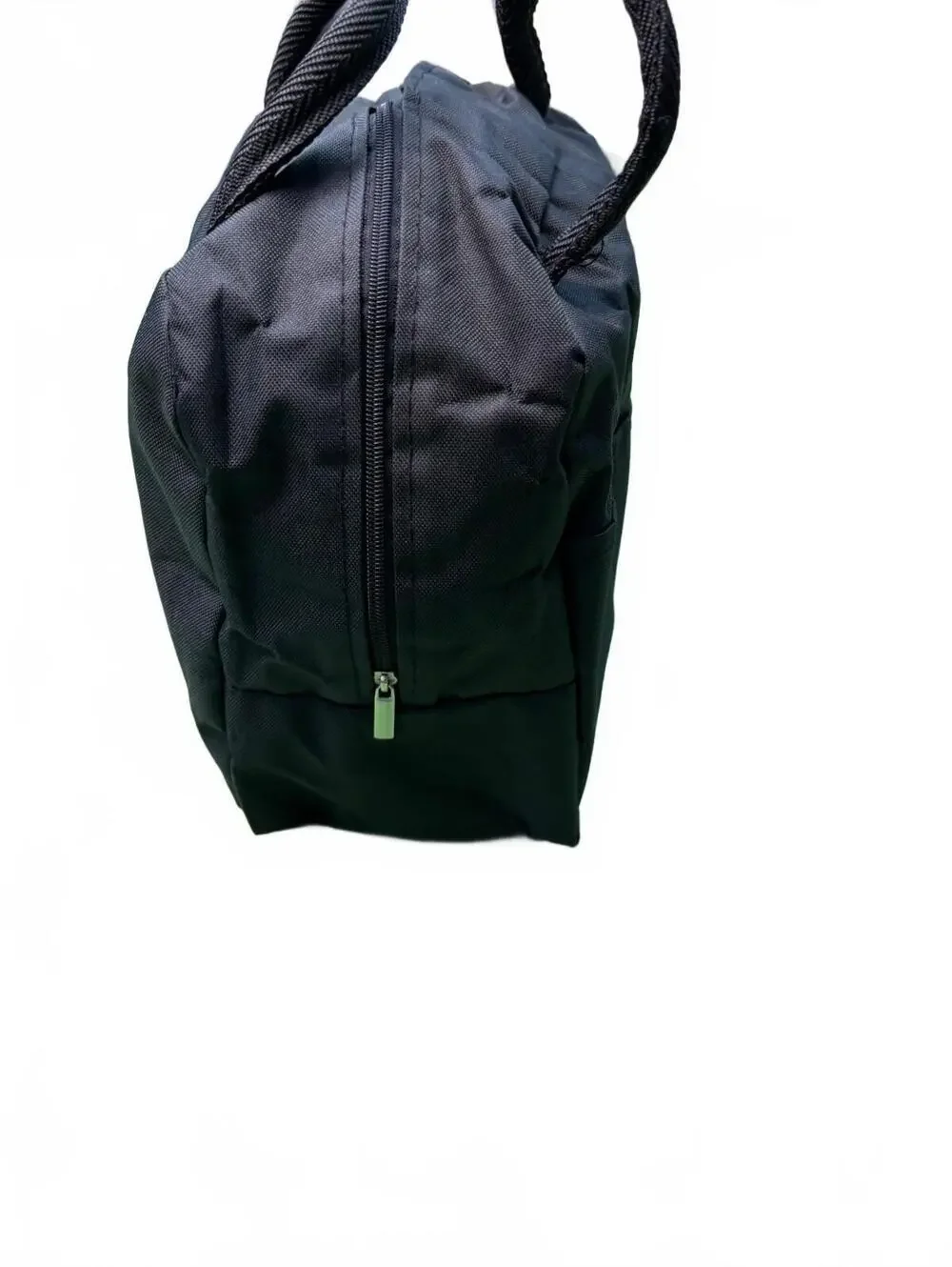 Black Lunch Bag with Floral 'E' Design and Bear Logo